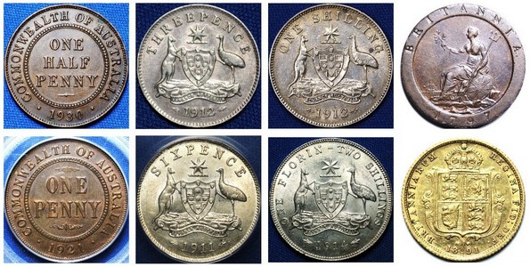 TDK Australian Pre-Decimal Coins